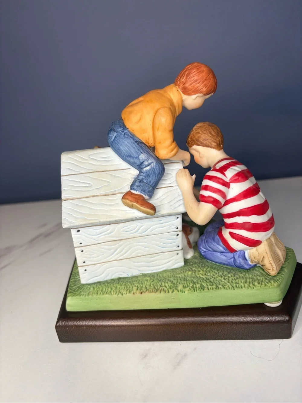 Vintage 1986 Norman Rockwell A Home for Fido’ Porcelain Figurine
